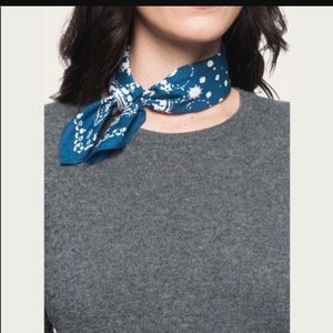 NWT Frye blue opal paisley bandana